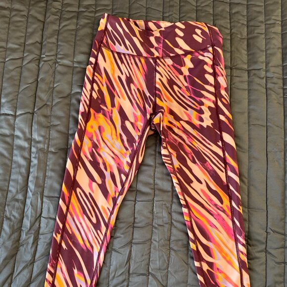 Tec Gear Pants - Tek Gear High Rise Workout Leggings Pocket Abstract Print Athletic Yoga Pants Si